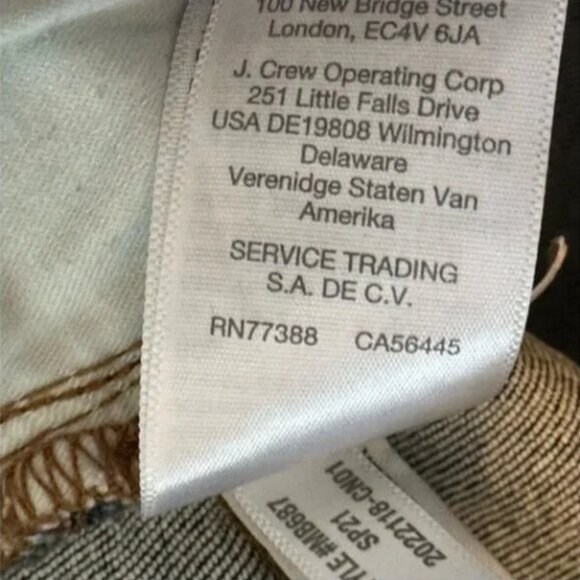 Madewell The Perfect Vintage High Waist Straight Leg Jeans Size 25 - Picture 7 of 8